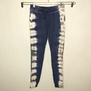 Splendid Waffle Knit Tie Dye Jogger Pant Drawstring Waist